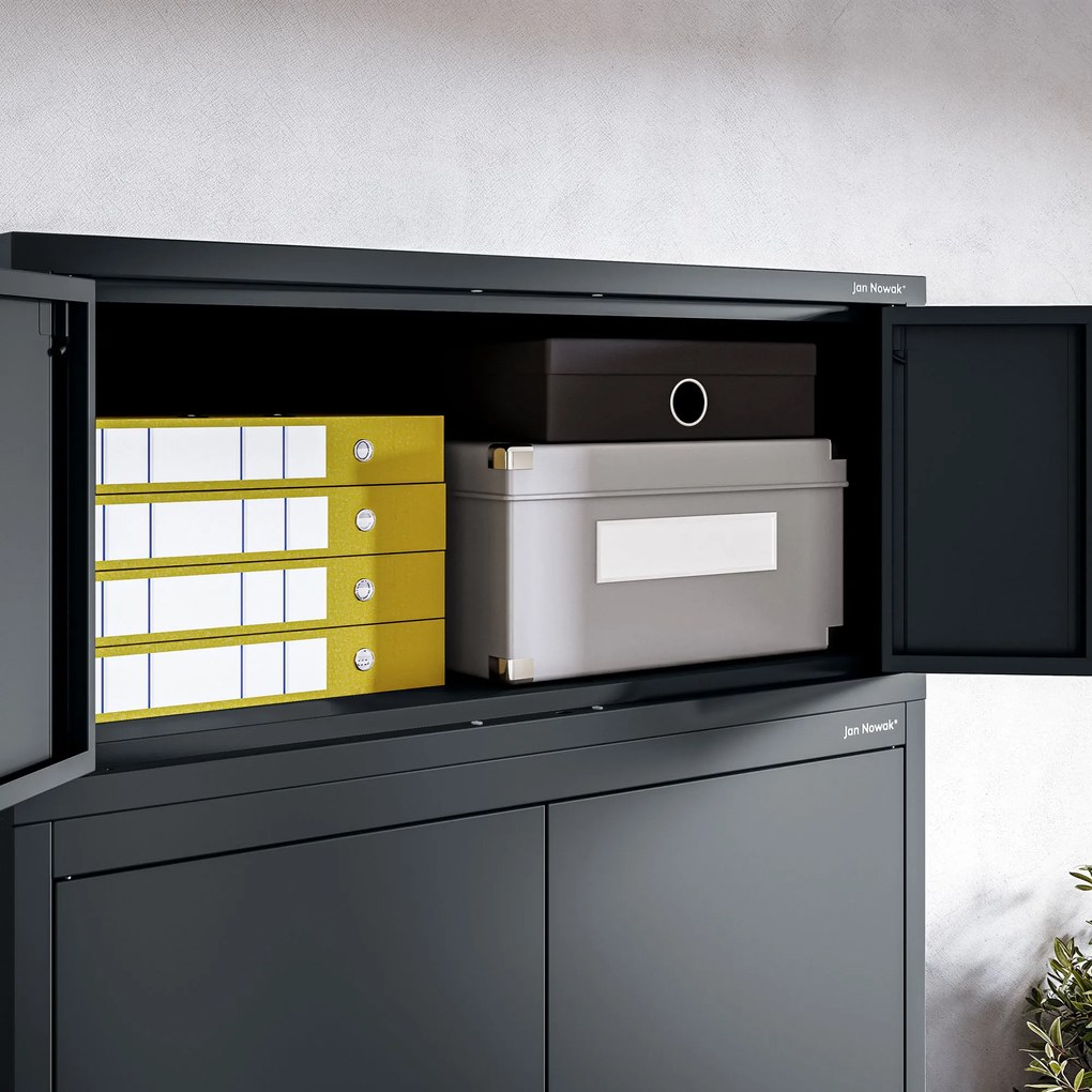 Nadstawka na szafę EWA Compact 800 x 380 x 400 mm, antracytowa