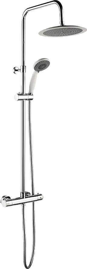 Color termostatyczna kolumna prysznicowa w chromie i bieli