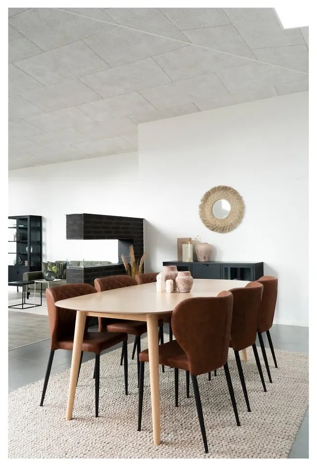 Koniakowe krzesła zestaw 4 szt. Pisa – House Nordic