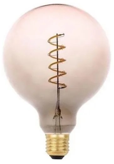 LED Żarówka FILAMENT SPIRAL G125 E27/4W/230V 2000K szara/różowa