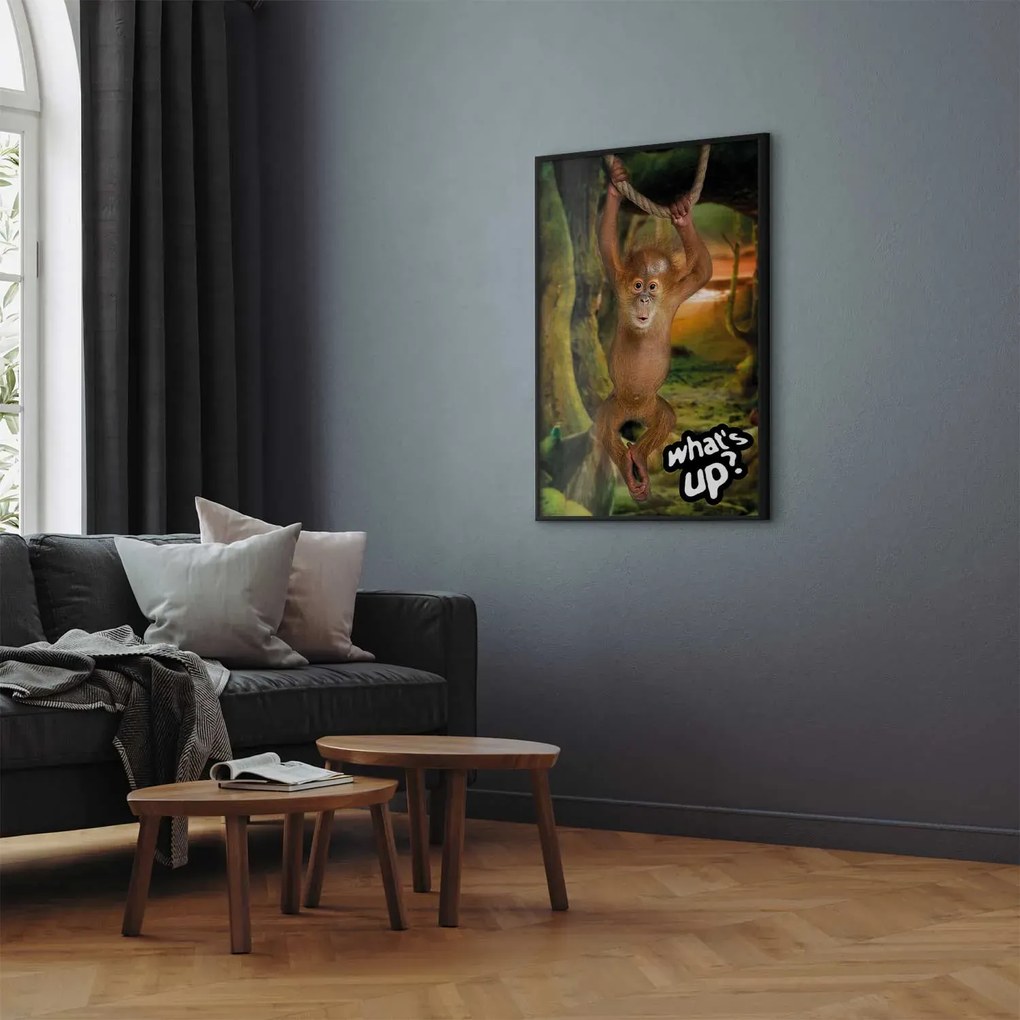 Plakat What's Up 29,7x42 cm z ramą czarną bez marginesu ARTGEIST B