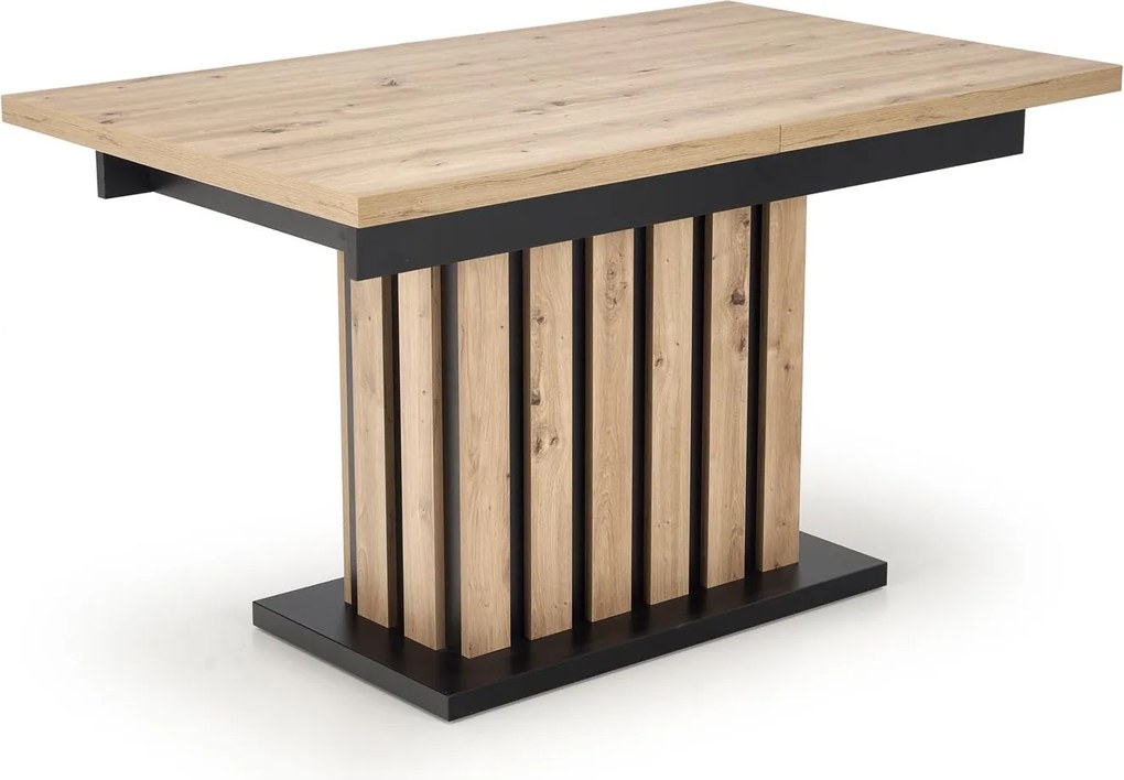 Rozkładany stół Lamello 160 Halmar z ozdobnymi lamelami na nodze