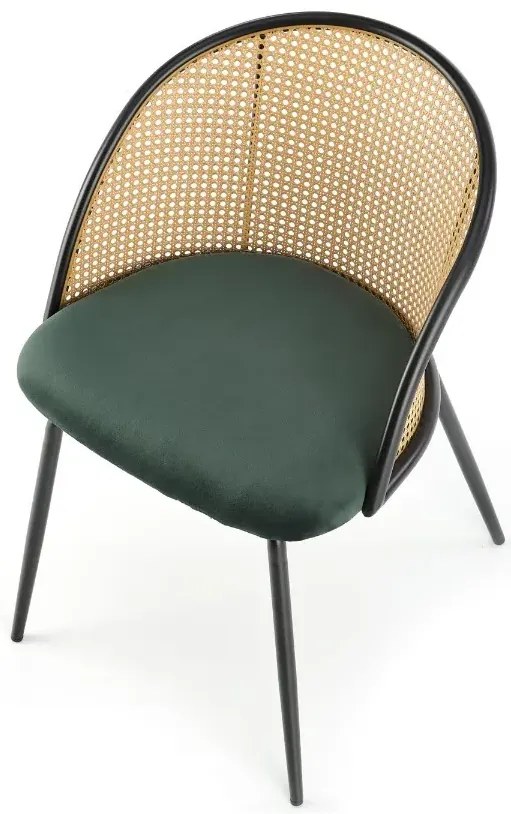 Krzesło K508 VELVET zielone HALMAR