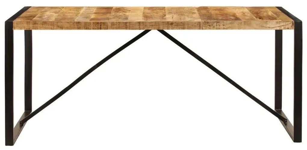 Industrialny stół z drewna mango 90x180 - Fulo 4X
