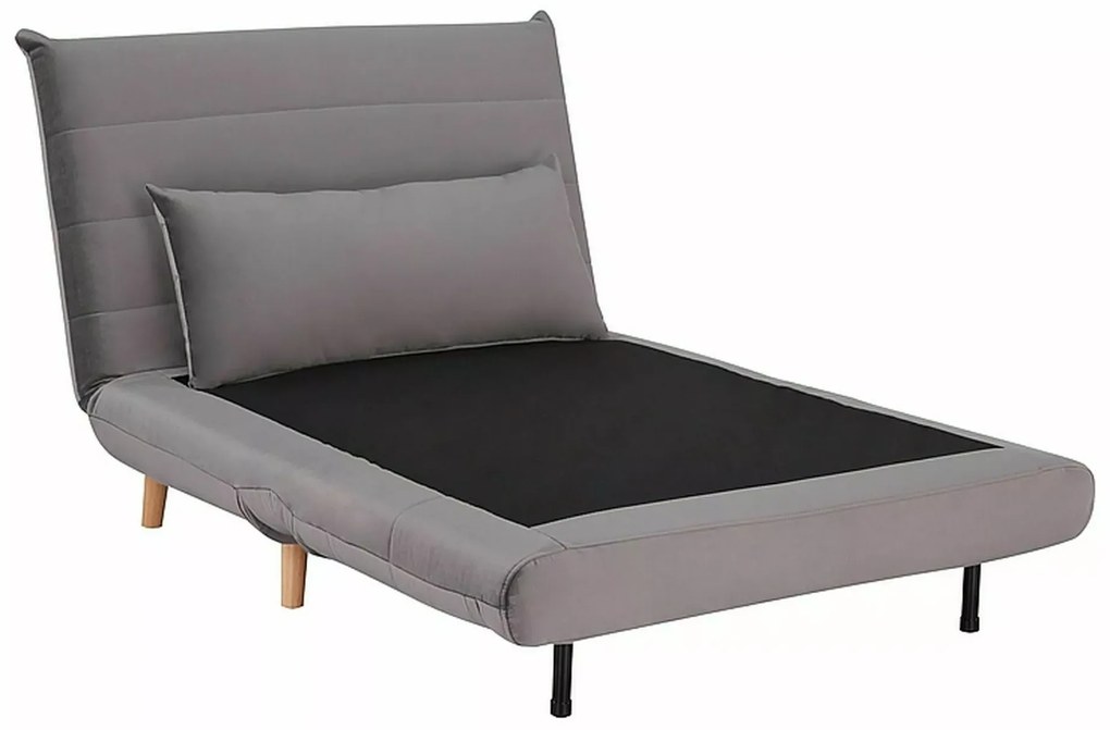 Szary rozkładany fotel SPIKE