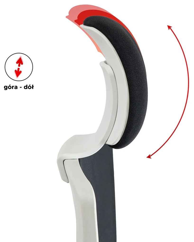 Fotel Biurowy Ergonomiczny Obrotowy FLEX Czarny Nowoczesny