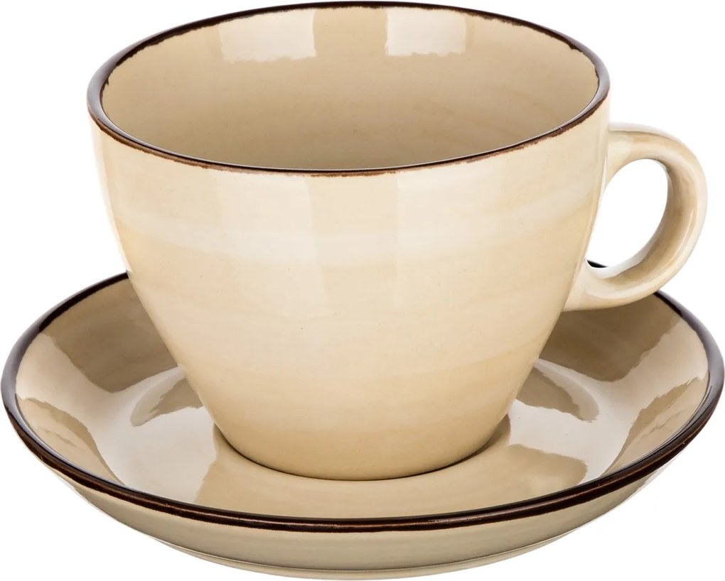 Banquet Filiżanka ze spodkiem PALAS, 290 ml, kremowy