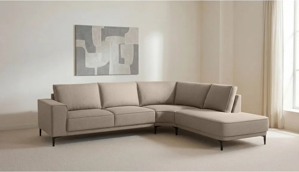 Jasnobrązowy narożnik (prawostronny) Copenhagen – Scandic