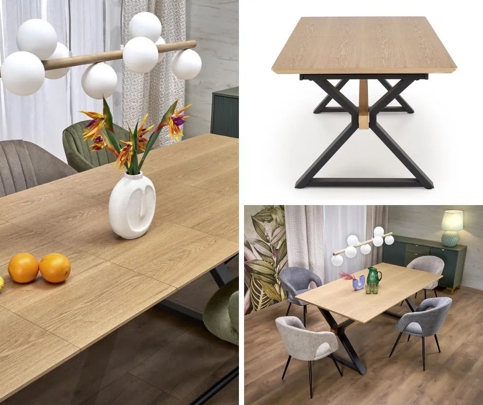 Stół rozkładany od 180 do 300 cm Henry Halmar