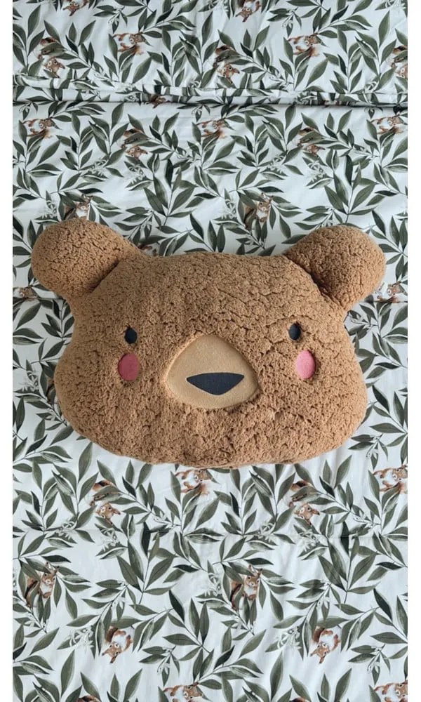 Poduszka dziecięca z mikropluszu Bear – Malomi Kids