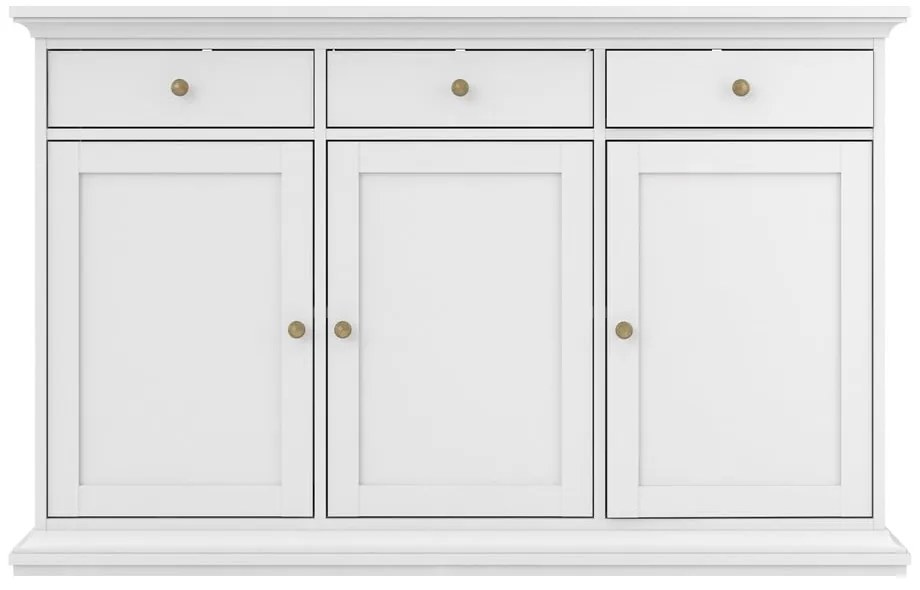 Biała niska komoda 144x92 cm Paris – Tvilum