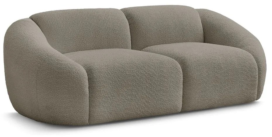 Szarobrązowa sofa z materiału bouclé 230 cm Tina – Bobochic Paris