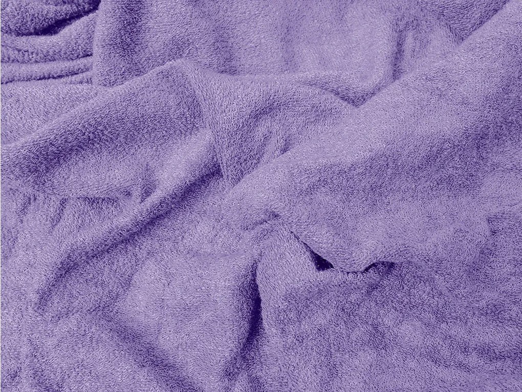 PrzytulneMieszkanie.pl Prześcieradło frotte EXCLUSIVE jasno fioletowe 180 x 200 cm