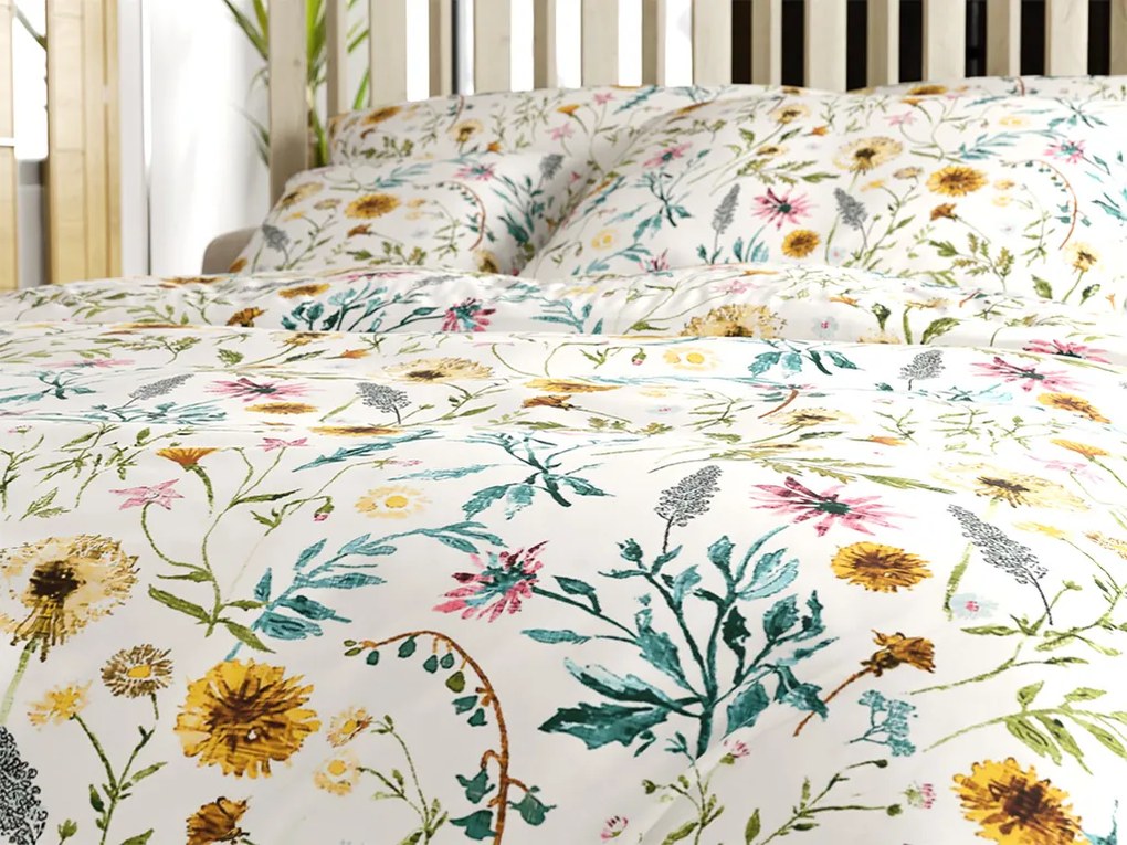 PrzytulneMieszkanie.pl PrzytulneMieszkanie.pl Bawełniana pościel MEADOW CHARM kolorowa Rozmiar pościeli: 70 x 90 cm | 140 x 220 cm