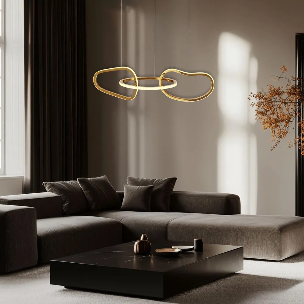 Lampa wisząca LED w kolorze złota Anneli – Candellux Lighting