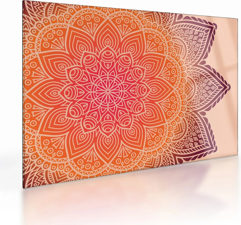 Obraz na szkle - Mandala sztuka (70x50 cm)