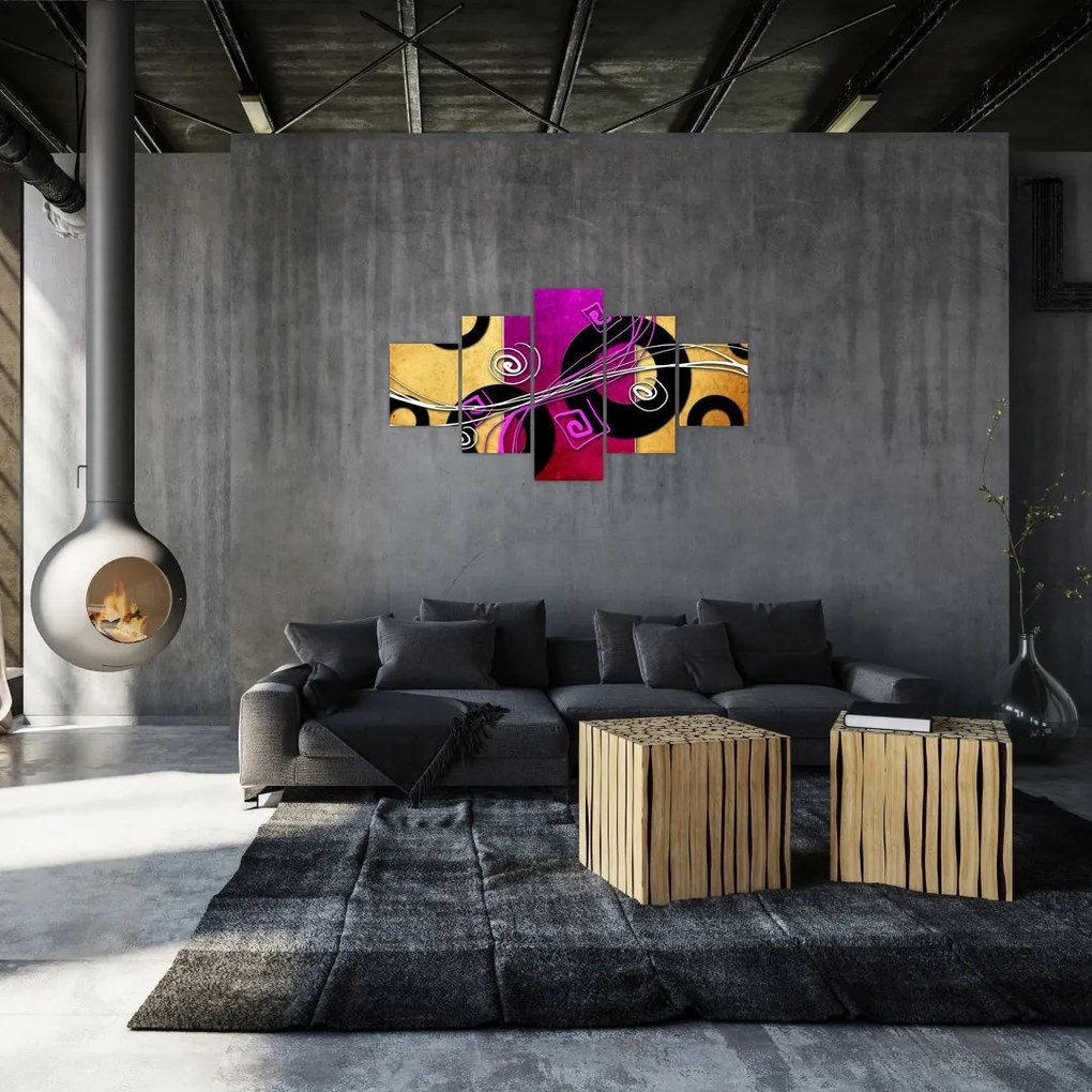 Obraz abstrakcji (125x70 cm)