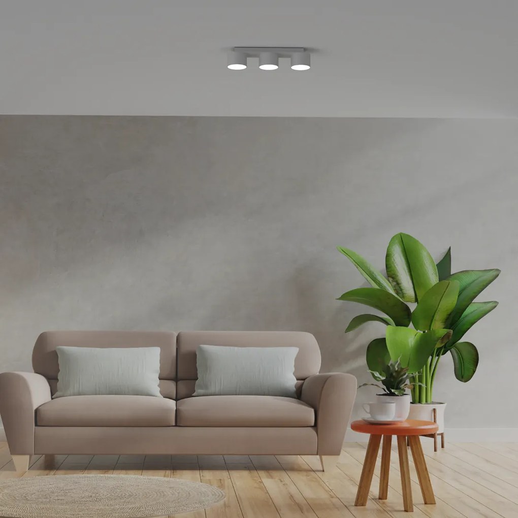 Lampa sufitowa, potrójna, biała DIXIE White 3xGX53 na listwie