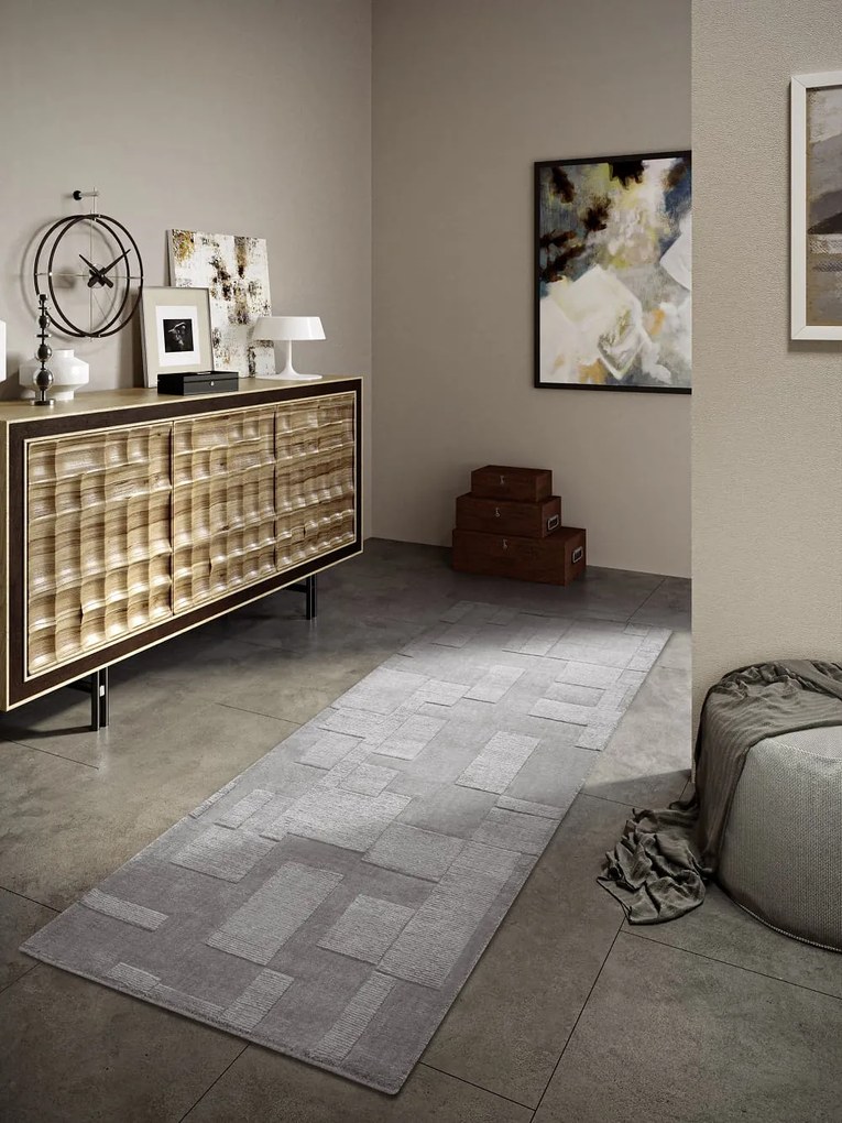 Dywan wełniany Villeroy &amp; Boch Wilhelmine szary 80 cm x 250 cm