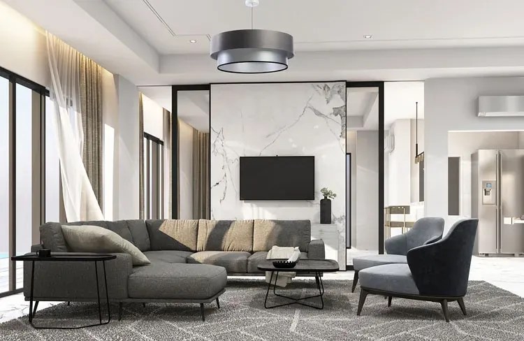 Lampa wisząca glamour z podwójnym abażurem - S424 L6-P25