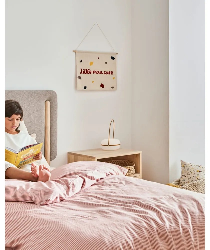 Różowo-beżowa bawełniana pościel dziecięca do łóżeczka z prześcieradłem 70x120 cm Giorgii – Kave Home