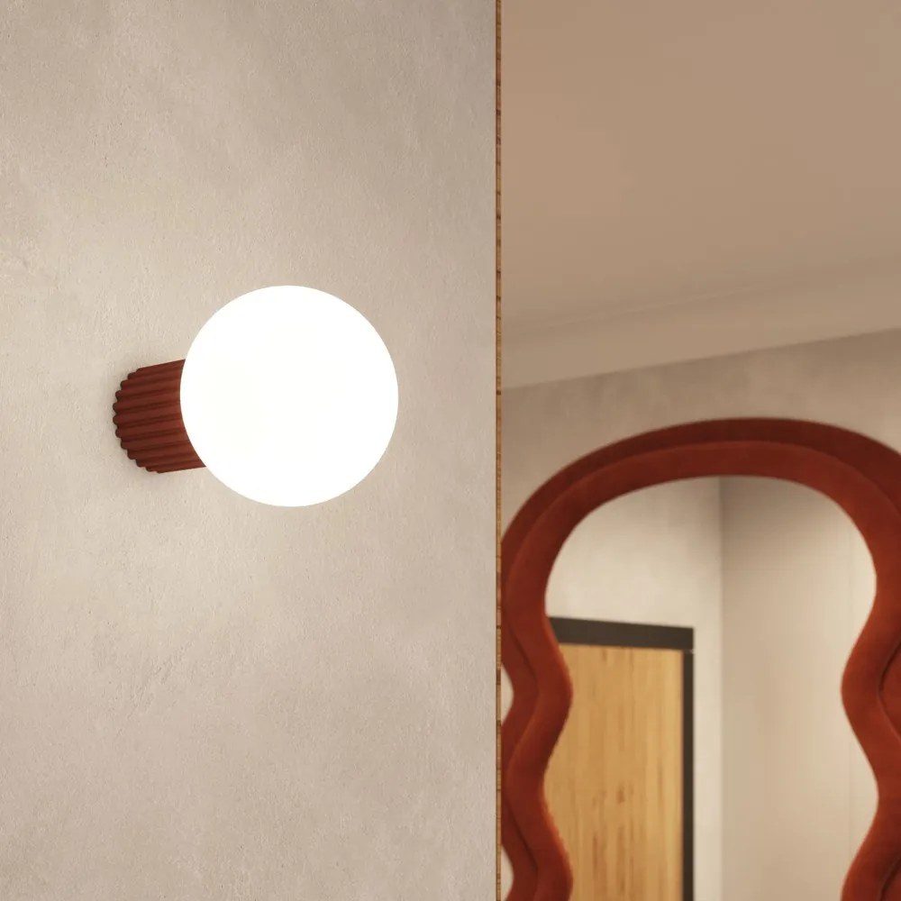 Pomarańczowy kinkiet ø 12 cm Orbital – Sollux