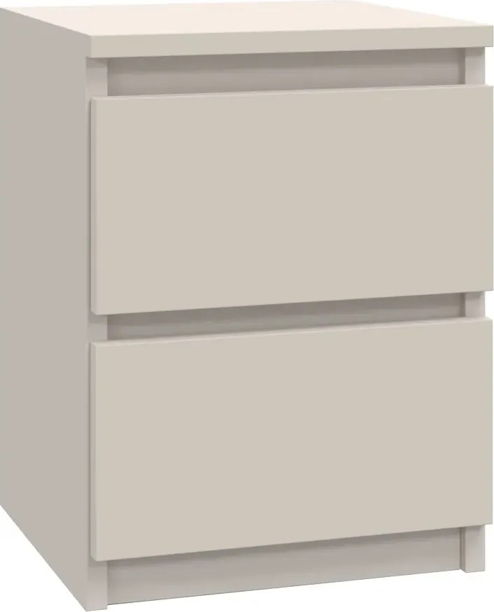 Minimalistyczny stolik nocny z szufladami kaszmir L4-P21