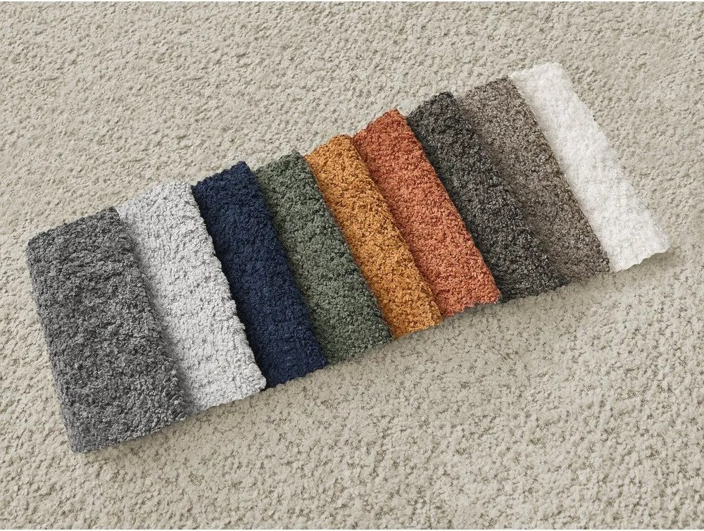 Beżowy narożnik z materiału bouclé (lewostronny/z szezlongiem) Azra – Bobochic Paris