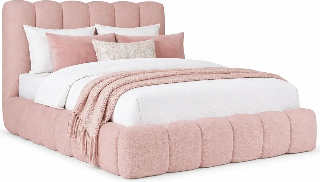 Różowe łóżko chmurka z pojemnikiem 5 rozmiarów C3-K51