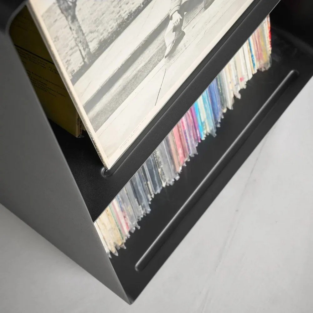 Czarny metalowy regał na kółkach 40x73x38 cm Tower – YAMAZAKI