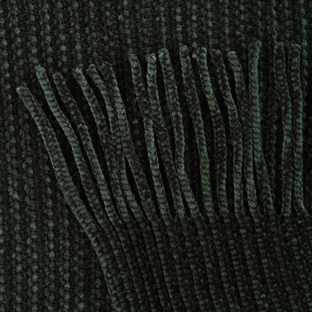 Koc szenilowy CHENILLE zielony 130x170 cm HOMLA
