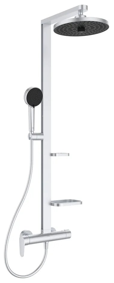 Metalowy zestaw prysznicowy w kolorze matowego srebra 111 cm ALU+ – Ideal Standard