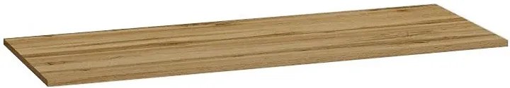 Blat łazienkowy pod umywalkę 120 cm złoty dąb - Olia 7X