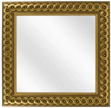 Złote lustro glamour w dekoracyjnej ramie G9-M22