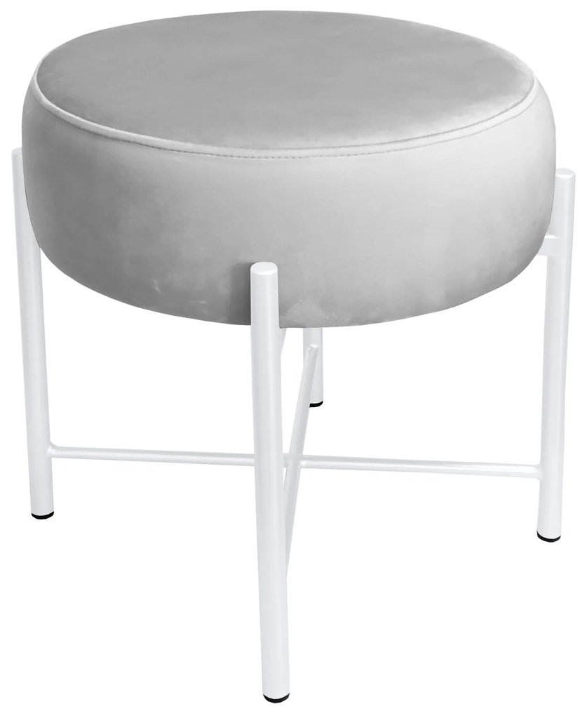 Taboret Pola noga metalowa biała MG39