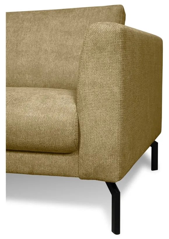 Musztardowa sofa 216 cm Gomero – Scandic