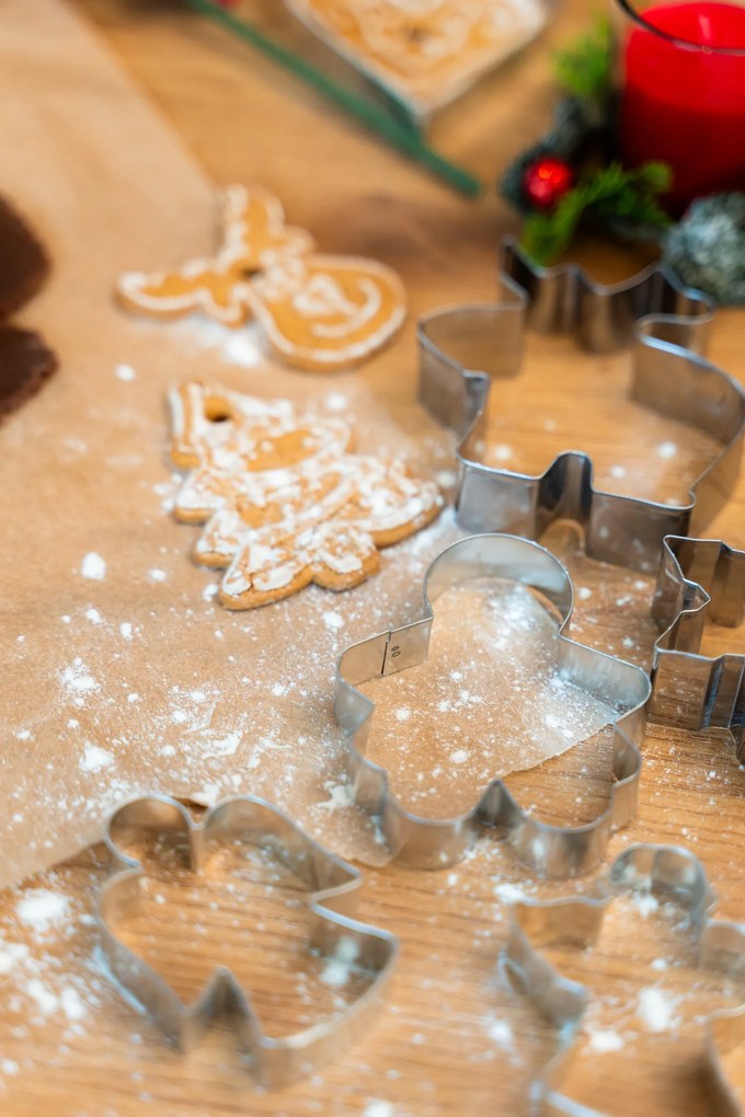 Zestaw foremek do wykrawania ciasta, anioł, 4 sztuki