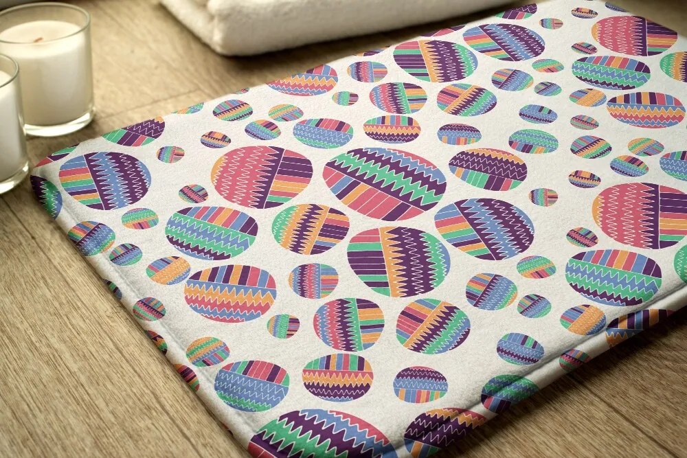 Dywanik łazienkowy Dywanik łazienkowy Kolorowe Kropki  Abstrakcja