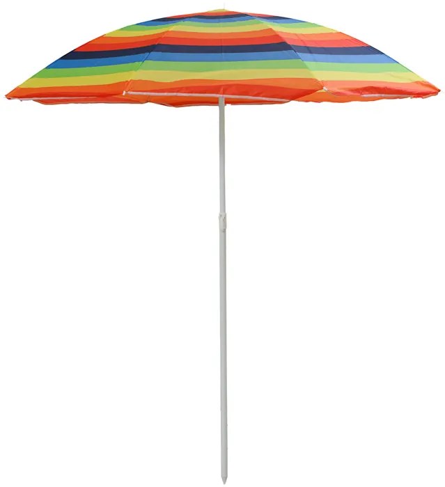 Parasol COLORFUL STRIPES 180 cm, kolorowy