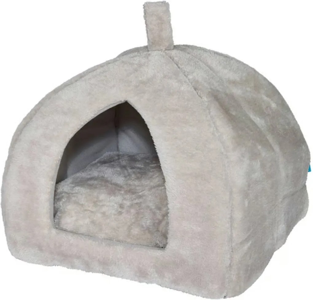 Pluszowe legowisko dla psa/kota HUISE 40x35 cm, jasnoszare