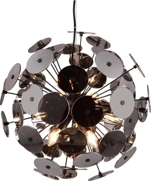 Lampa wisząca w kolorze matowej czerni Discalgo – Trio