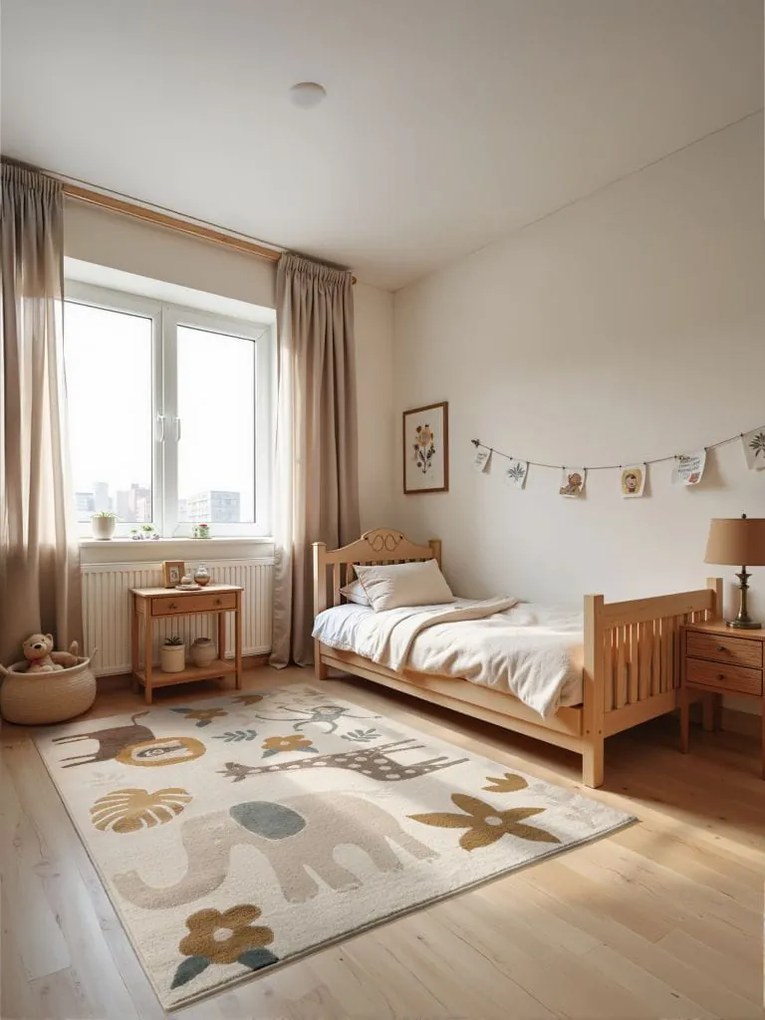 Dywan dziecięcy Safari Adventures – Zwierzęta 120 cm x 170 cm Atest Oeko Tex