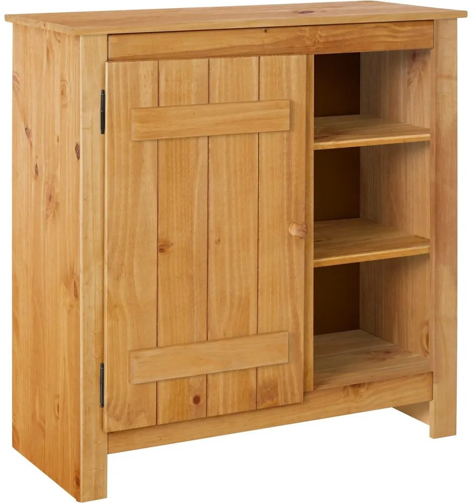 Szafka z litego drewna sosnowego w naturalnym kolorze 90x90 cm Bertram – Støraa