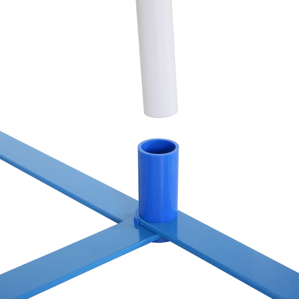 PawHut Drążki do Slalomu dla Psów Trening Agility Zestaw z Torbą PE Biały Niebieski | Aosom PL