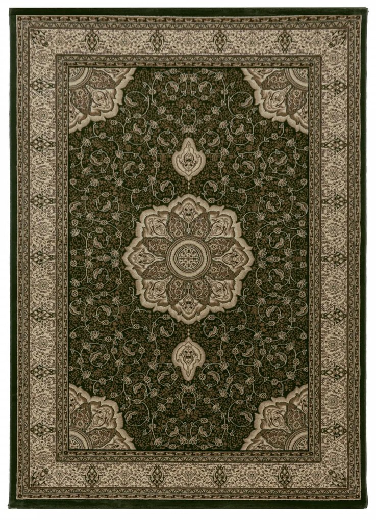 Dywan klasyczny Kashmir rozeta zielony 120 cm x 170 cm