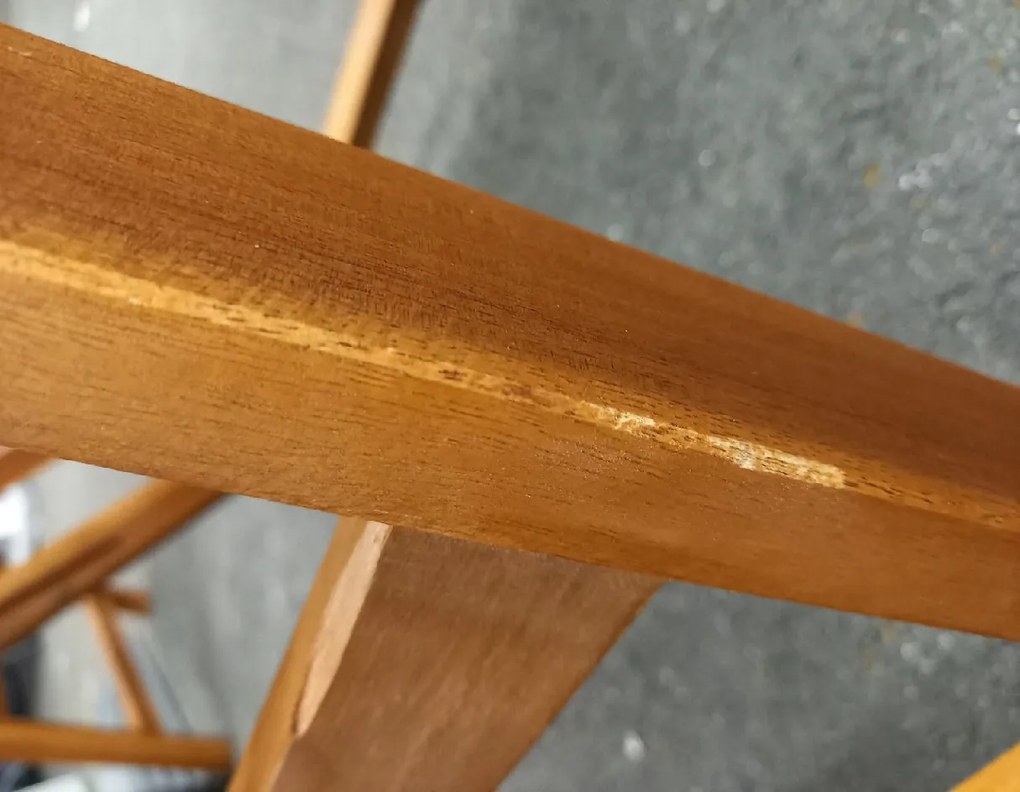 ATLAN - drewniane krzesło ogrodowe z regulacją - 2 GATUNEK