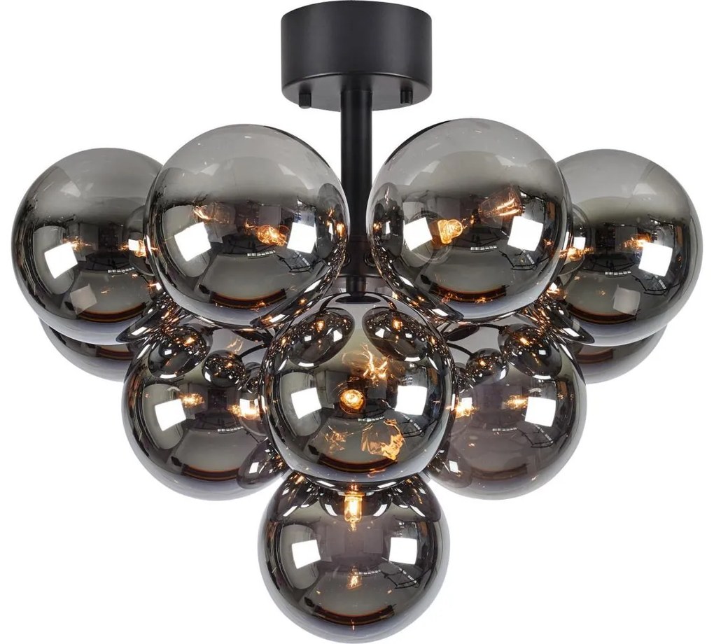 Markslöjd 108845 - Przysufitowy żyrandol MERLOT 13xG9/18W/230V śr. 56 cm czarny/dymiony