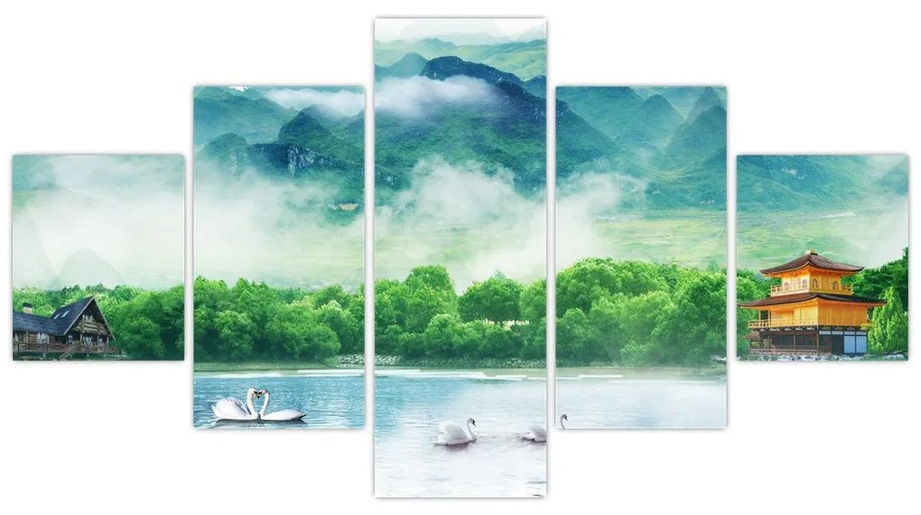 Obraz - Wymarzony krajobraz (125x70 cm)