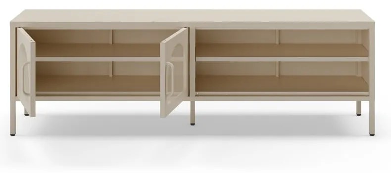 Kremowa szafka pod TV 160x50 cm Diora – Marckeric