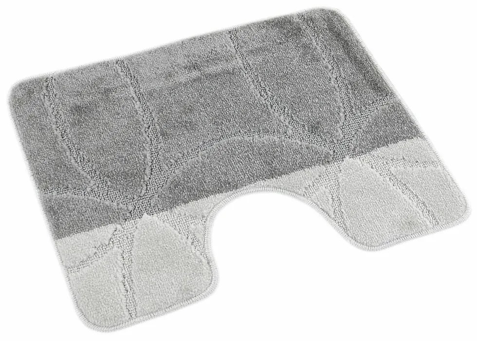 Kvalitex Mata pod sedaczkę WC Geometria szara, 60x 50 cm